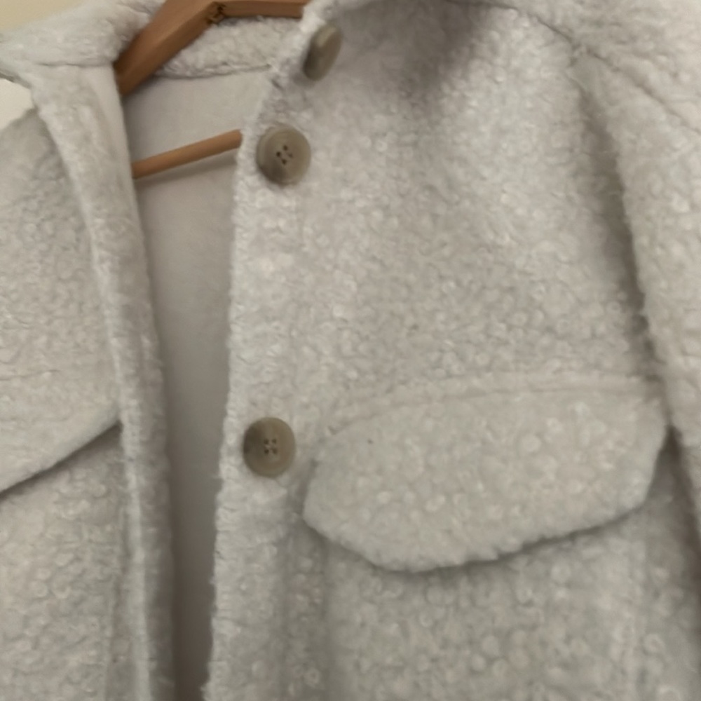 H&M Cream Teddy Jacket - Picture 2 of 4